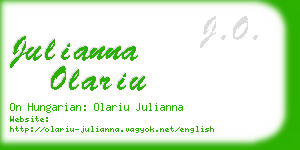 julianna olariu business card